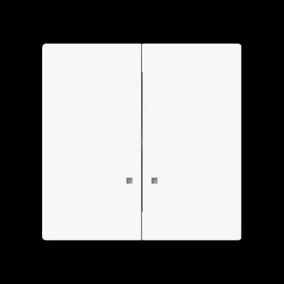 BUSCH-JAEGER Wippe für Serienschalter 1785 K-44G | zweiteilig | Kunststoff Thermoplast | glänzend | IP20 | weiß RAL 9016