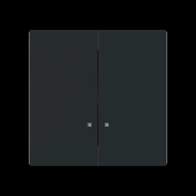 BUSCH-JAEGER Wippe für Serienschalter 1785 K-45M | zweiteilig | Kunststoff matt | IP20 | schwarz RAL 9005
