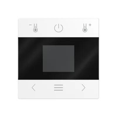 BUSCH-JAEGER Zentralscheibe 1794 MDRT-914 | Thermostat Abdeckung | Kunststoff glänzend | weiß RAL 9010 | 55,5x55,5 mm