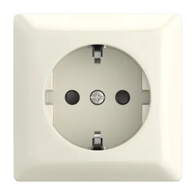 BUSCH-JAEGER Steckdose Aufputz 20 EAPBJ-522 | SCHUKO Typ F | 16A 250V | IP20 | Kunststoff glänzend | cremeweiß RAL 1013