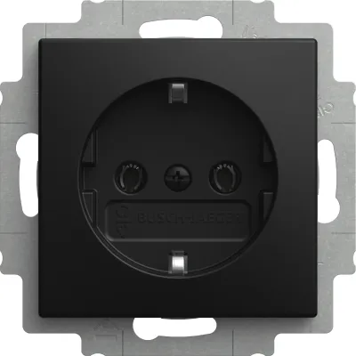 BUSCH-JAEGER Steckdose 20 EUC-915 | SCHUKO Unterputz | Steckanschluss | schwarz matt | IP20 | 16A | Balance SI