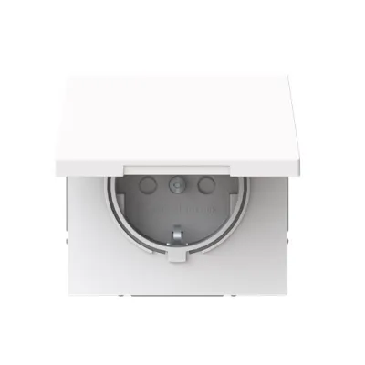 BUSCH-JAEGER SCHUKO Steckdose 20 EUKB-44G Safety+ | Unterputz | IP20 | 16A | Thermoplast | glänzend | weiß RAL 9016