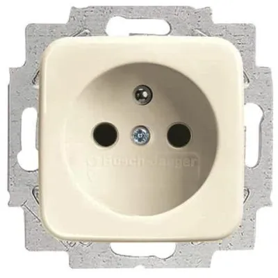 BUSCH-JAEGER 20 MUC-212-500 Steckdose 1f ws glz Reflex SI UP Schutzk