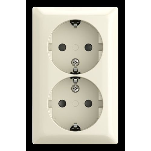 Bild: BUSCH-JAEGER 202 EAPBJ-522 SCHUKO Doppelsteckdose Safety+ Aufputz