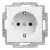 Bild: Busch-Jaeger SCHUKO Steckdosen-Einsatz 20 EUC-914 | Unterputz | Steckklemme | 16A 250V | Busch-balance SI | alpinweiß