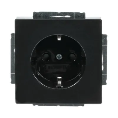 Busch-Jaeger SCHUKO Steckdosen-Einsatz 2300 EUCB-81 | Unterputz | 16A 250V | anthrazit glänzend | IP20 | halogenfrei