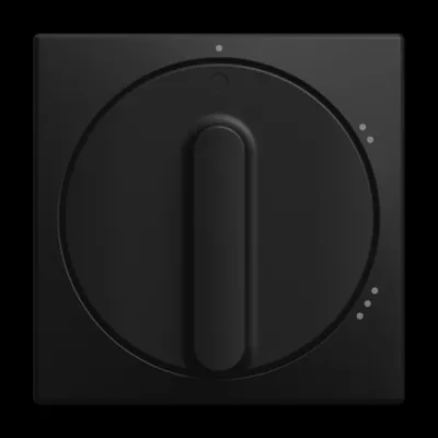 BUSCH-JAEGER Zentralscheibe 2542 DR/02-915 | Drehknopf Stufenschalter | Symbol 1-2-3 | Busch-balance SI | schwarz matt