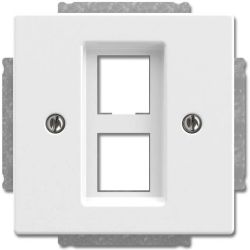 BUSCH-JAEGER 2561-02-84 Zentralplatte Mod-Jack 2f solo std-ws