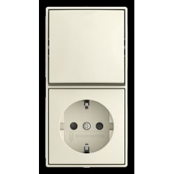 BUSCH-JAEGER 2601/6/20 EAPBJ-522 Kombi Wechselschalter/Steckdose Safety+