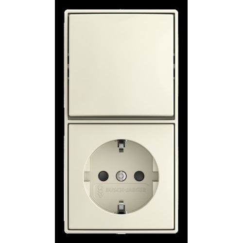 Bild: BUSCH-JAEGER 2601/6/20 EAPBJ-522 Kombi Wechselschalter/Steckdose Safety+