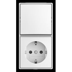 BUSCH-JAEGER 2601/6/20 EAPBJ-524 Kombi Wechselschalter/Steckdose Safety+