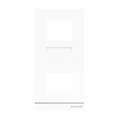 Busch-Jaeger Frontplatte Video 41383CF-W-03 | 3-fach Modul | Aluminium | 135x277x20,5 mm | Busch-Welcome IP | weiß
