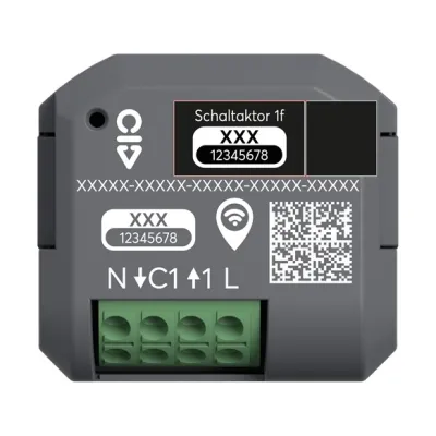 Busch-Jaeger Schaltaktor Unterputz 62811 U-WL wireless | 1-fach | 230V | 13A | Busch-free@home | LED | App steuerbar