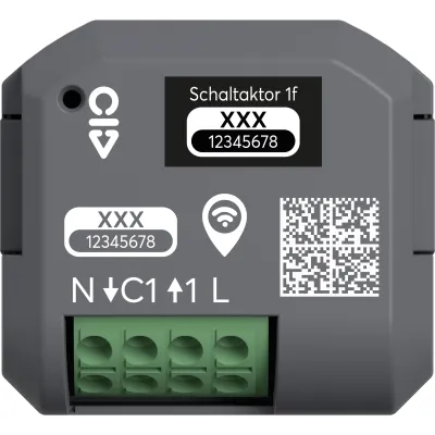 Busch-Jaeger Schaltaktor Unterputz 62811 U-WL wireless | 1-fach | 230V | 13A | Busch-free@home | LED | App steuerbar