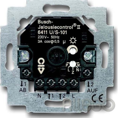 Bild: Busch-Jaeger 6411 U/S-101 Jalousiecontrol Einsatz m. Sensorausw.