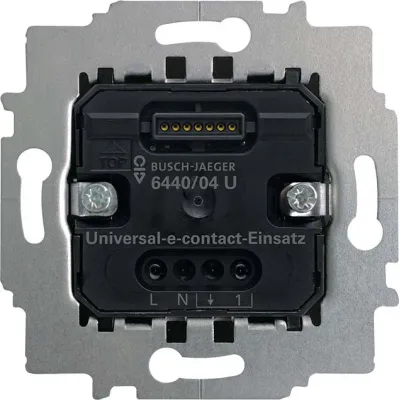 Busch-Jaeger Universal-e-contact-Einsatz 6440/04 U | Bewegungs- & Präsenzmelder | 2-Leiter | 230V | schwarz