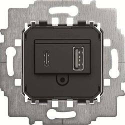 BUSCH-JAEGER 6475 U Netzteil-Einsatz, USB A+C