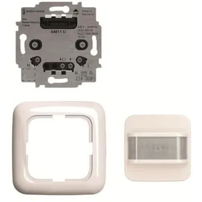 Busch-Jaeger Bewegungsmelder 64761 UJ-214 | 180° Unterputz PIR Sensor | Basic Set | DALI | 230V | IP20 | alpinweiß