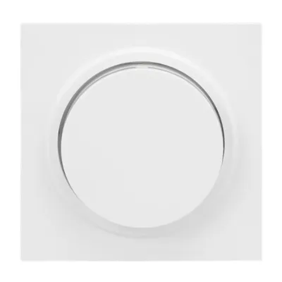 BUSCH-JAEGER Zentralscheibe Drehdimmer 6540-44G-102 | Drehknopf | Glimmlampe | Thermoplast | glänzend | weiß