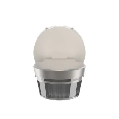 BUSCH-JAEGER Bewegungsmelder 6851/9-136 Aufputz | 90° PIR Sensor | 230V | IP55 | Bluetooth | Wand/Decke | Edelstahl