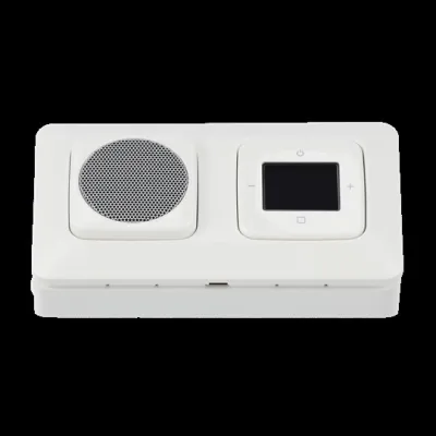 Busch-Jaeger Radio DAB+ 8250 AJ-214-101 | Komplettset für Eckmontage | Farb-Touch | Aufputz | Alpinweiß | Reflex SI