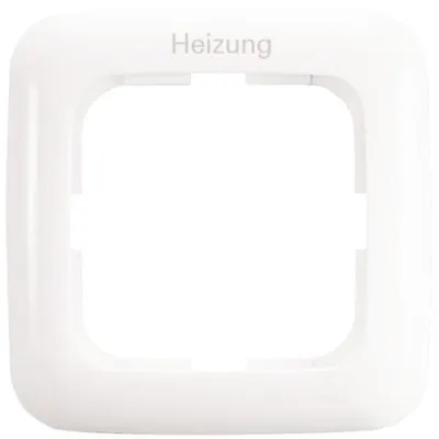 Busch-Jaeger Abdeckrahmen 1-fach 2511 JH-214 | Heizung-Notschalter | Reflex SI | Unterputz | Thermoplast | alpinweiß