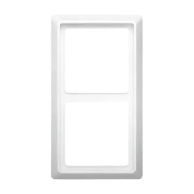 Busch-Jaeger Abdeckrahmen 2-fach 2102-34 | Unterputz | Allwetter 44 | IP44 | Kunststoff Thermoplast | alpinweiß