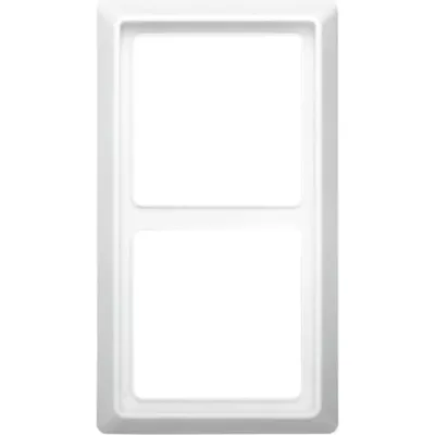 Busch-Jaeger Abdeckrahmen 2-fach 2102-34 | Unterputz | Allwetter 44 | IP44 | Kunststoff Thermoplast | alpinweiß