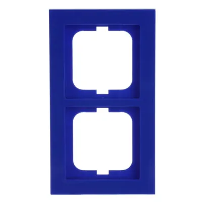 Busch-Jaeger Abdeckrahmen 2-fach 1722-288 | Unterputz | Busch-axcent | senkrecht/waagerecht | Blau RAL5002