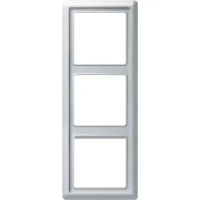 Busch-Jaeger 3-fach Abdeckrahmen | 2103-33 | Allwetter 44 | IP44 | Unterputz | Kunststoff | alusilber