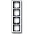 Bild: Busch-Jaeger Abdeckrahmen 4fach Rahmen chrom 1724-80G