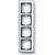 Bild: Busch-Jaeger Abdeckrahmen 4fach Rahmen chrom 1724-80G
