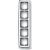 Bild: Busch-Jaeger Abdeckrahmen 5fach Rahmen chrom 1725-80G