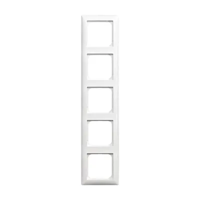 Busch-Jaeger Abdeckrahmen 5-fach 1725-914 | Busch-balance SI | Unterputz | Kunststoff Thermoplast | glänzend | alpinweiß