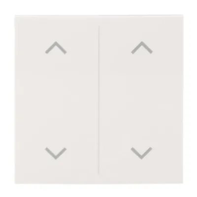 Busch-Jaeger Abdeckung Wippe 2-fach LFAW/A.2.55.11-914 | Symbol Auf/Ab | für Keypad 1-4fach | Thermoplast | weiß