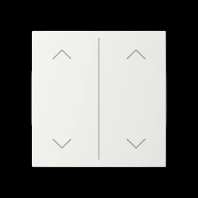 Busch-Jaeger Abdeckung Wippe 2-fach LFAW/A.2.55.11-914 | Symbol Auf/Ab | für Keypad 1-4fach | Thermoplast | weiß