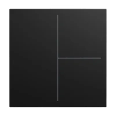 Busch-Jaeger Abdeckung 3-fach LFW/A.3.55.11-915 | Keypadrahmen | KNX | free@home | Thermoplast | matt | schwarz