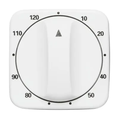 Busch-Jaeger Abdeckung Zeitschaltuhr 1771-214-103 | 120 Min Timer | Drehknopf | Reflex SI | Kunststoff | alpinweiß