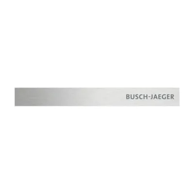 Busch-Jaeger Abschlussleiste unten | Standard 6349-860-101 | priOn KNX | Edelstahl | 1-3-fach | mit Schriftzug