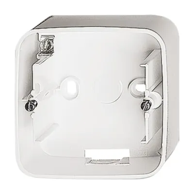 Busch-Jaeger Aufputz-Gehäuse 1-fach 1701-214 | Reflex SI | Kunststoff Thermoplast | glänzend | alpinweiß | RAL 9010