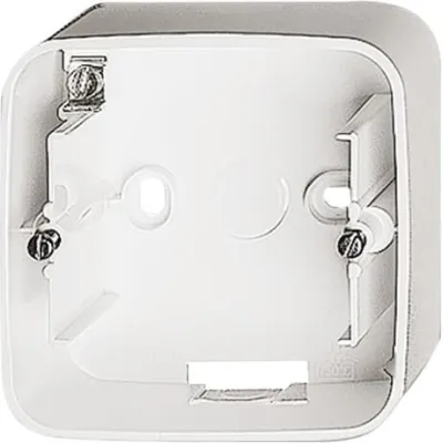 Busch-Jaeger Aufputz-Gehäuse 1-fach 1701-214 | Reflex SI | Kunststoff Thermoplast | glänzend | alpinweiß | RAL 9010