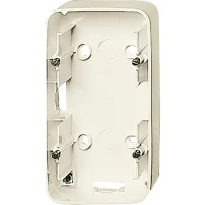 Busch-Jaeger Aufputz-Gehäuse 2-fach 1702-212 | für Busch-Duro 2000 SI Einsätze | vertikal | Thermoplast | weiß