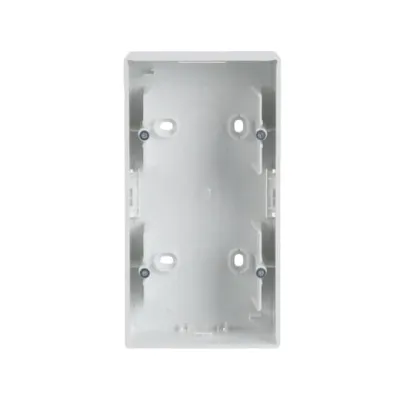 Busch-Jaeger Aufputz-Gehäuse 2-fach 1702-84 | Unterputz-Adapter | future linear | glänzend | studioweiß RAL 9016