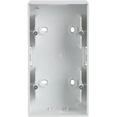 Busch-Jaeger Aufputz-Gehäuse 2-fach 1702-84 | Unterputz-Adapter | future linear | glänzend | studioweiß RAL 9016