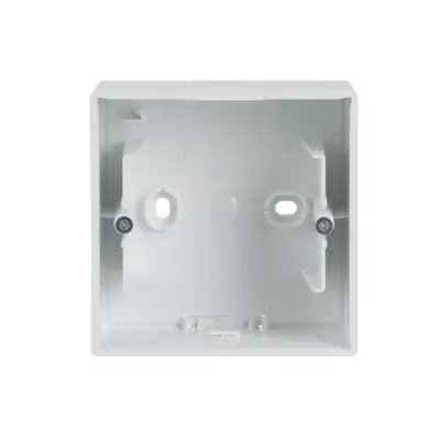 Busch-Jaeger Aufputz-Gehäuse 1-fach 1701-884 | future linear | Studioweiß matt | Kunststoff | RAL 9016 | Halogenfrei