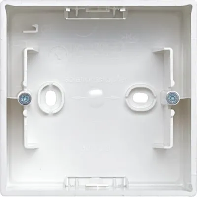 Busch-Jaeger Aufputz-Gehäuse 1701-914 | 1-fach | Balance SI | Kunststoff Thermoplast | IP20 | glänzend | alpinweiß