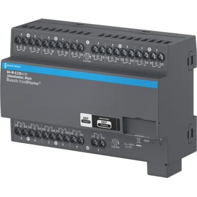 BUSCH-JAEGER Jalousieaktor BA-M-8.230.1.11 | 8-fach REG | 230V | potenzialfrei | free@home | 6A | IP20 | LED-Anzeige