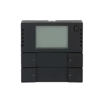 Busch-Jaeger KNX Raumtemperaturregler FanCoil | Bedienelement 2/4-fach 6128/28-885 | schwarz matt