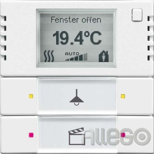 Bild: Busch-Jaeger Bedienelement 2/4-fach m.RTR,studioweiß 6128/28-84
