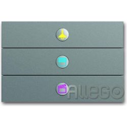 Busch-Jaeger Bedienelement 3fach edelstahl 6342-866-101
